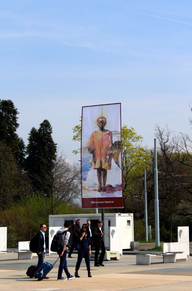 Place des Nations, Genève, Suisse, avril 2014